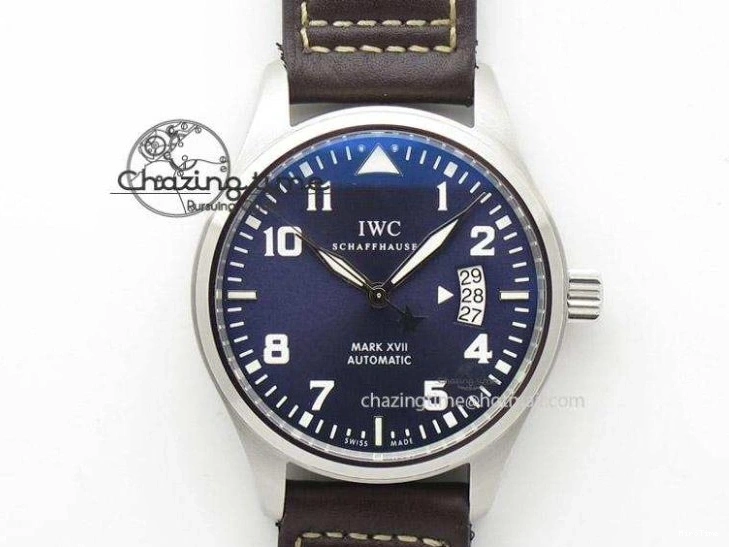 MIROTIME 0325 Fashionable Pilot IW326801 SS MK 1:1 Best Edition Black Dial on Green Nylon Strap MIYOTA 7122